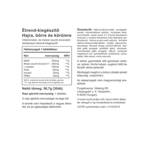 Haj, Bőr, Köröm Komplex - 30db - collagen.hu