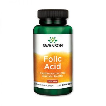 B9-vitamin - Folsav 800µg - 250 kapszula – Swanson - collagen.hu