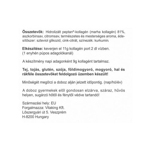 Kollagén por - citrom ízű, steviával - 330g - collagen.hu